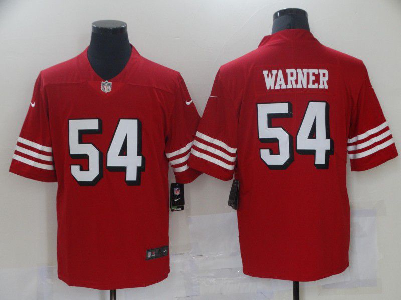 Men San Francisco 49ers #54 Warner Red Nike Vapor Untouchable Limited 2021 NFL Jersey->cleveland browns->NFL Jersey